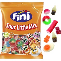 Assortierte Tüte mit Mini-Gelee-Bohnen und Lakritze mit Pica Pica - Fini Little mix - 90 gr