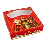 Box für Roscón de Reyes (Dreikönigskuchen), 35 x 35 x 8 cm