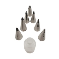 Set mit 7 fliegenden Edelstahl-Düsen mit Adapter - Pastkolor