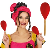 Rote Holz?Maraca, 20 cm - 1 Stück