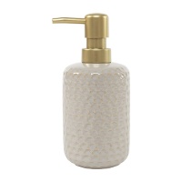 Natürlicher Seifenspender mit geprägter Oberfläche, 13,5 cm