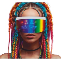 Futuristische Multicolor-Brille