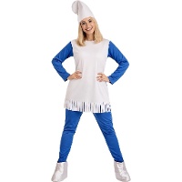 Blauer Kobold Kostüm für Frauen