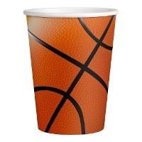 Basketball Becher 250 ml - 8 Stück.