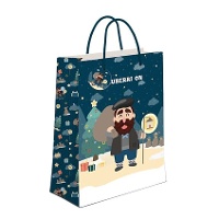 Geschenktüte von Olentzero - 23 x 18 x 10 cm - 1 Stück