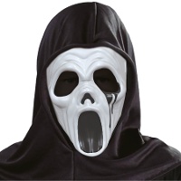 Maske mit Kapuze eines Filmkillers für Kinder