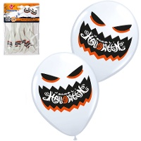 Gruselige Geister-Latexballons - 6 Stück