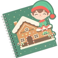 Weihnachtswichtel-Notizbuch