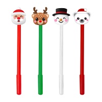 Weihnachtskugelschreiber mit weihnachtlichen Motiven - 1 Stück