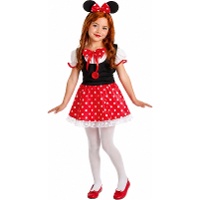 Kleine Maus Kostüm mit Tiara für Mädchen