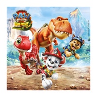 PAW Patrol Dino Movie-Servietten, 16,5 x 16,5 cm - 20 Stück