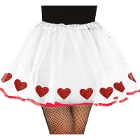 Tüllrock mit Herzen für Damen