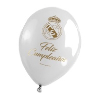 Real Madrid Latexballons zum Geburtstag - 6 Stück