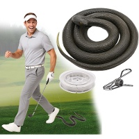 Realistische Scherzschlange mit Nylonschnur, 80 cm