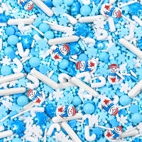 Weihnachts-Sprinkles 'Eisige Weihnachten', 80 g - Azucren