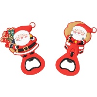 Flaschenöffner mit Weihnachtsmannmotiv - 1 Stück