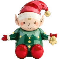 Weihnachts-Elf-Ballon, 89 x 92 cm