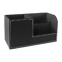 Kontrollorganizer in Lederoptik 20,3 x 9,3 x 11 cm - 3 Fächer