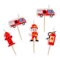 Feuerwehrkerzen - 5 Stück