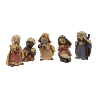 Krippenfiguren mit Heiligen Drei Königen - 6 Teile