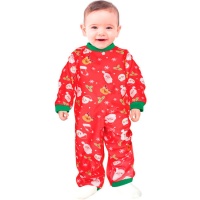 Roter Weihnachtspyjama für Baby