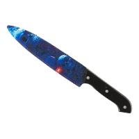 Messer mit blauen Schädeln, 31 cm
