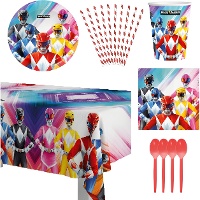 Power Rangers Partyset für 8 Personen