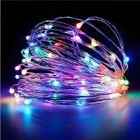 20m multifunktionale batteriebetriebene Lichtergirlande - 200 LEDs