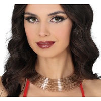 Goldener Metall-Halsreif