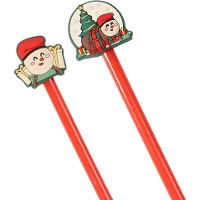 Weihnachtsbleistift mit Tió de Nadal - 1 Stück