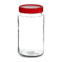 2 L transparentes Gefäß mit Deckel