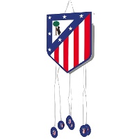 Piñata mit Wappen von Atlético de Madrid, blau, 42 x 40 cm