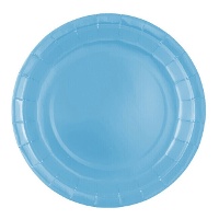 17 cm Pappteller in leuchtenden Farben - 8 Stück.