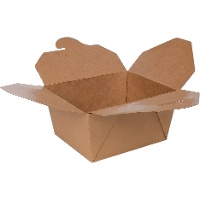 Take-away-Box aus Karton, 11,3 x 9 x 6,3 cm - 4 Stück