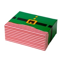 Geschenkbox für Süßigkeiten, Elfendesign, 18 x 13,5 x 7,5 cm - Decora