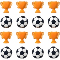 Zuckerfiguren Fußball 'Soccer Party' - Azucren - 16 Stück