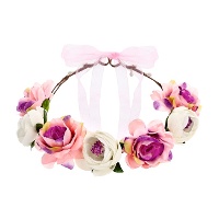 Blumen-Stirnband - 51 cm