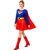Superman Kostüm mit Umhang für Frauen