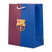 Geschenktasche 23 x 18 x 10 cm, blaugrana, zweifarbig