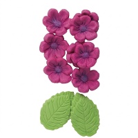 Essbare Zuckerfiguren - Blumen und Blätter - Dekora - 13 Stück