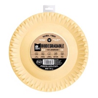 Teller aus farbigem Karton, 28 cm - 4 Stück