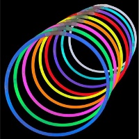 LED-Licht-Halsketten - 50 Stück