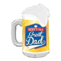 Big Daddy Luftballon in Form eines Bierkruges 51 x 74 cm - Grabo
