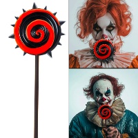 Rot-schwarze Spirallolli von 20 cm