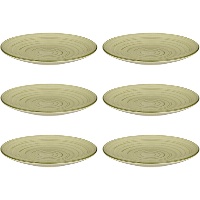 19 cm Spiral flacher Teller - 6 Stück