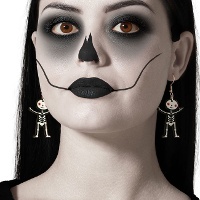 Fröhliche Skelett-Ohrringe - 1 Paar