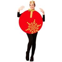 Kostüm als Weihnachtskugel für Erwachsene
