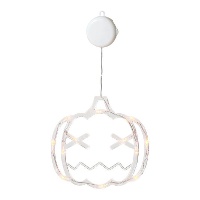 Hängender Kürbis mit Licht und Saugnapf, 38 x 21 cm