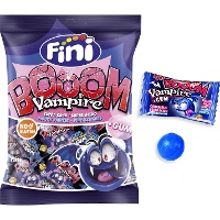 Zungenbonbon mit Kaugummi - Einzelpackung - Fini booom vampire - 65 g