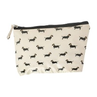 Wasserfestes Schminktäschchen mit Dackel?Motiv, 27 x 17 x 6 cm